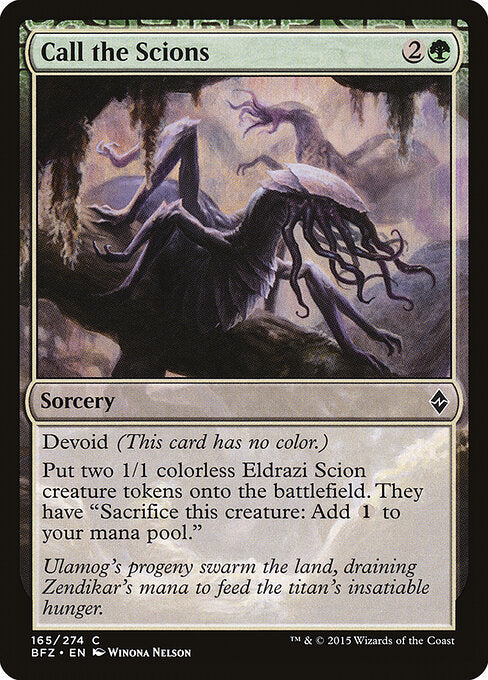 Call the Scions - Battle for Zendikar - 165