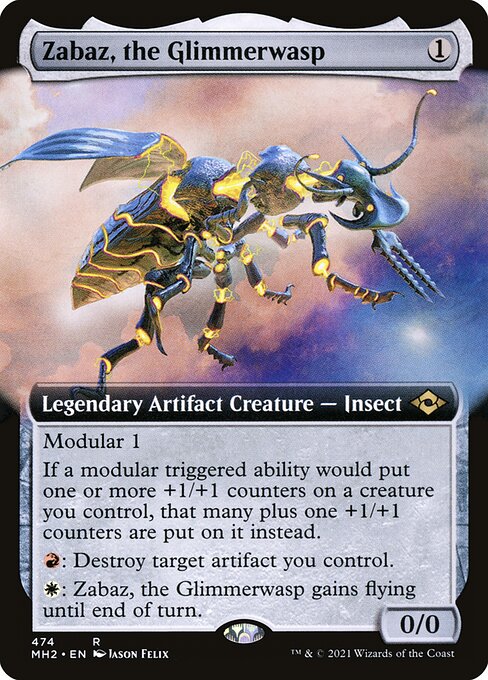 Zabaz, the Glimmerwasp - Modern Horizons 2 - 474