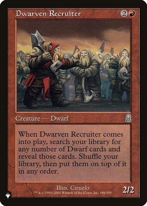 Dwarven Recruiter - The List - ODY-186