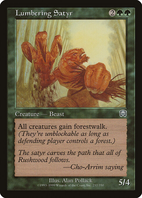 Lumbering Satyr - Mercadian Masques - 257