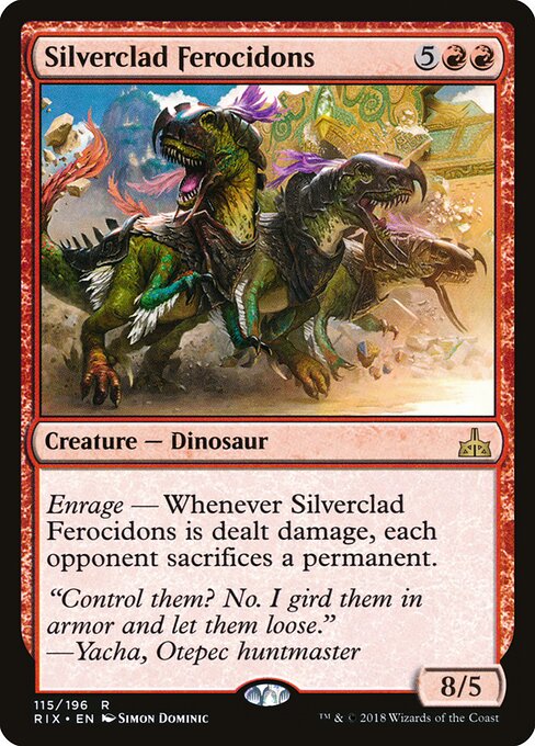 Silverclad Ferocidons - Rivals of Ixalan - 115