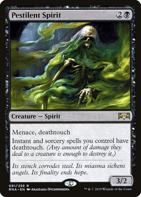 Pestilent Spirit - Ravnica Allegiance - 81