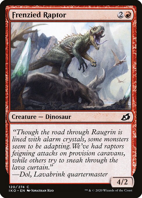 Frenzied Raptor - Ikoria: Lair of Behemoths - 120