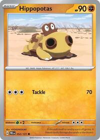Hippopotas - SV: Prismatic Evolutions - 052/131