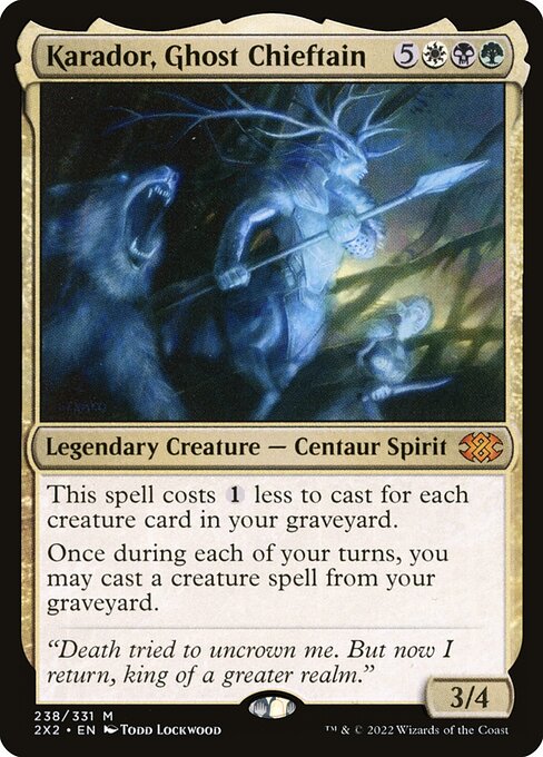 Karador, Ghost Chieftain - Double Masters 2022 - 238