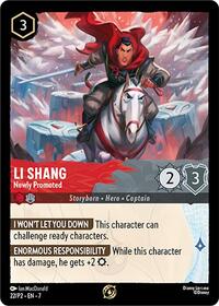 Li Shang - Newly Promoted - Disney Lorcana Promo Cards - 22