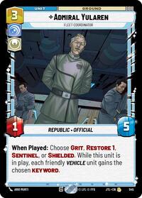 Admiral Yularen - Fleet Coordinator (Foil) - Jump to Lightspeed - 545