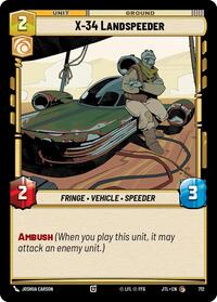 X-34 Landspeeder (Foil) - Jump to Lightspeed - 712