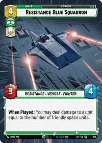Resistance Blue Squadron (Hyperspace Foil) - Jump to Lightspeed - 836
