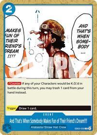 And That's When Somebody Makes Fun of Their Friend's Dream!!!! - Extra Booster: Anime 25th Collection - EB02-030