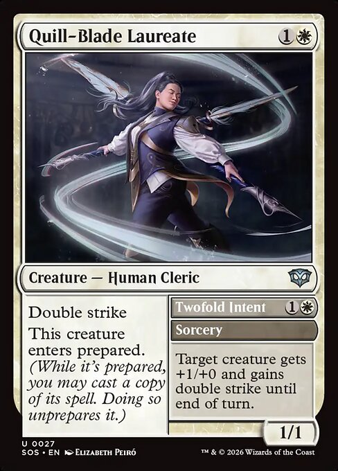 Quill-Blade Laureate // Twofold Intent - Secrets of Strixhaven - 27