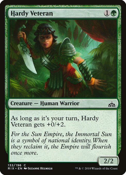 Hardy Veteran - Rivals of Ixalan - 132