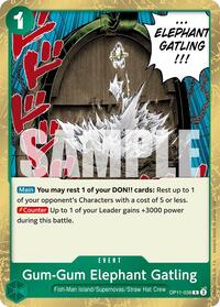 Gum-Gum Elephant Gatling - A Fist of Divine Speed - OP11-038