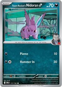 Team Rocket's Nidoran M - SV10: Destined Rivals - 117/182