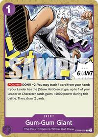 Gum-Gum Giant (Reprint) - ST-26: Starter Deck 26 PURPLE/BLACK Monkey.D.Luffy - OP09-078
