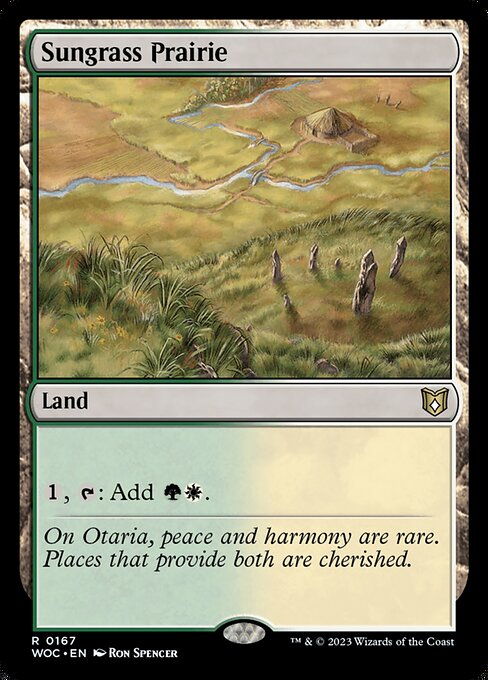 Sungrass Prairie - Wilds of Eldraine Commander - 167