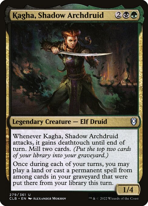 Kagha, Shadow Archdruid - Commander Legends: Battle for Baldur's Gate - 279
