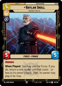 Baylan Skoll - Enigmatic Master - Legends of the Force - 185/264
