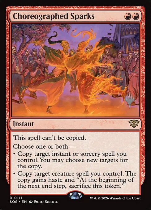 Choreographed Sparks - Secrets of Strixhaven Promos - 111p