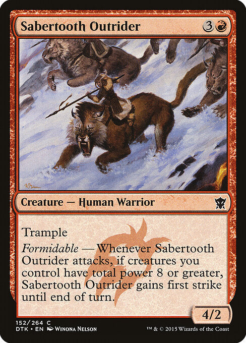 Sabertooth Outrider - Dragons of Tarkir - 152