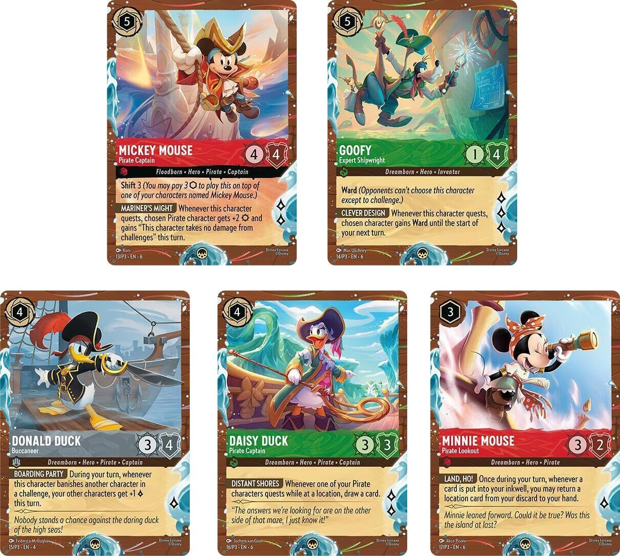 Image for Disney Cruise Promos (Set of 5) (DLPC) - Disney Lorcana