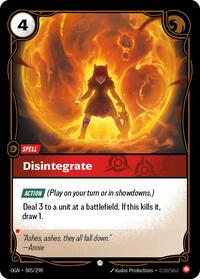 Disintegrate - Origins - 005/298