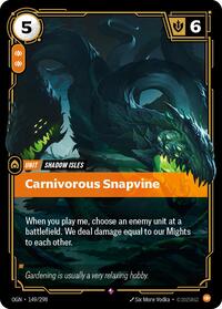 Carnivorous Snapvine - Origins - 149/298