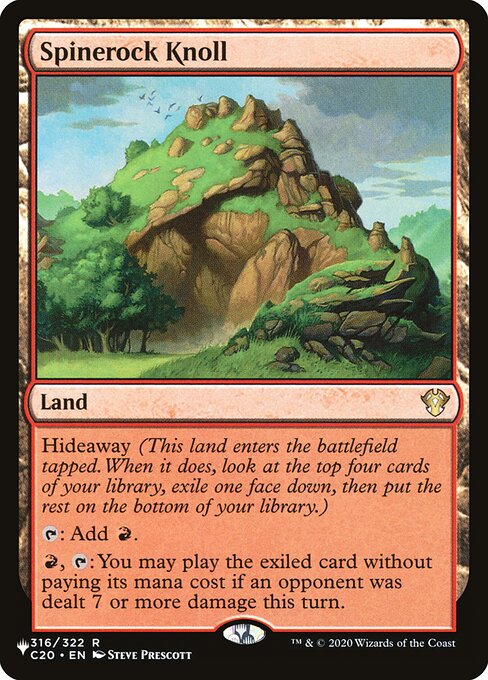 Spinerock Knoll - The List - C20-316