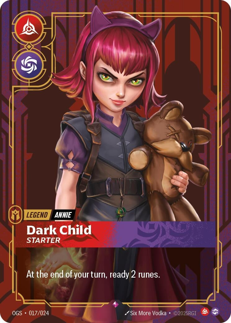 Image for Annie - Dark Child (Starter) (017/024) (OGS) - Riftbound: League of Legends Trading Card Game