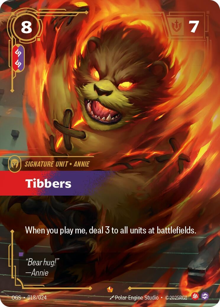 Image for Tibbers (018/024) (OGS) - Riftbound: League of Legends Trading Card Game