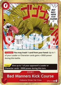 Bad Manners Kick Course (Reprint) - Premium Booster -The Best- Vol. 2 - OP04-016