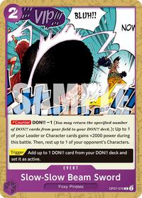 Slow-Slow Beam Sword (Reprint) - Premium Booster -The Best- Vol. 2 - OP07-076