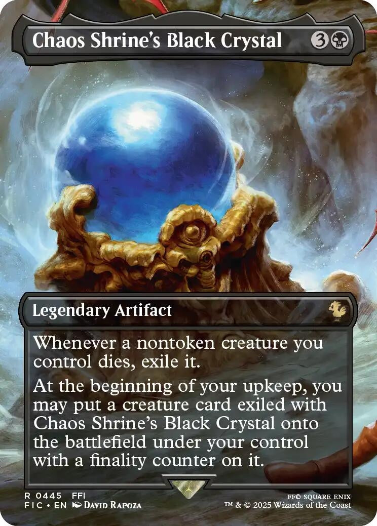 Image for Chaos Shrine's Black Crystal (Borderless) (445) (FIC) - Magic: The Gathering