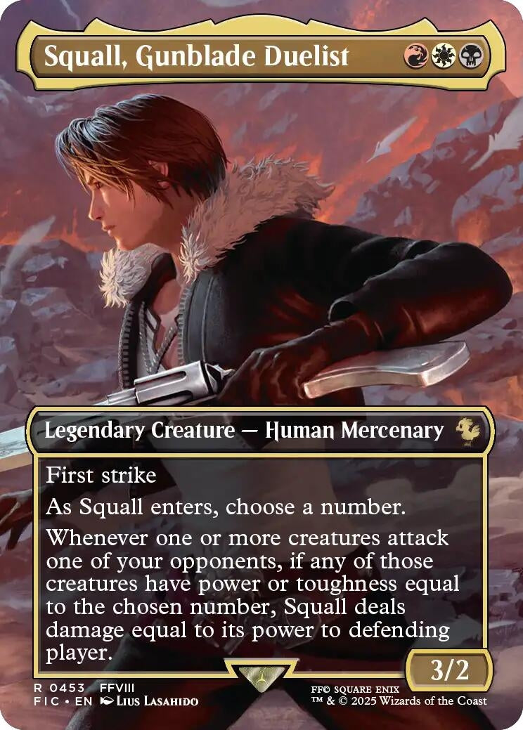 Squall, Gunblade Duelist (Borderless) (453) (FIC)