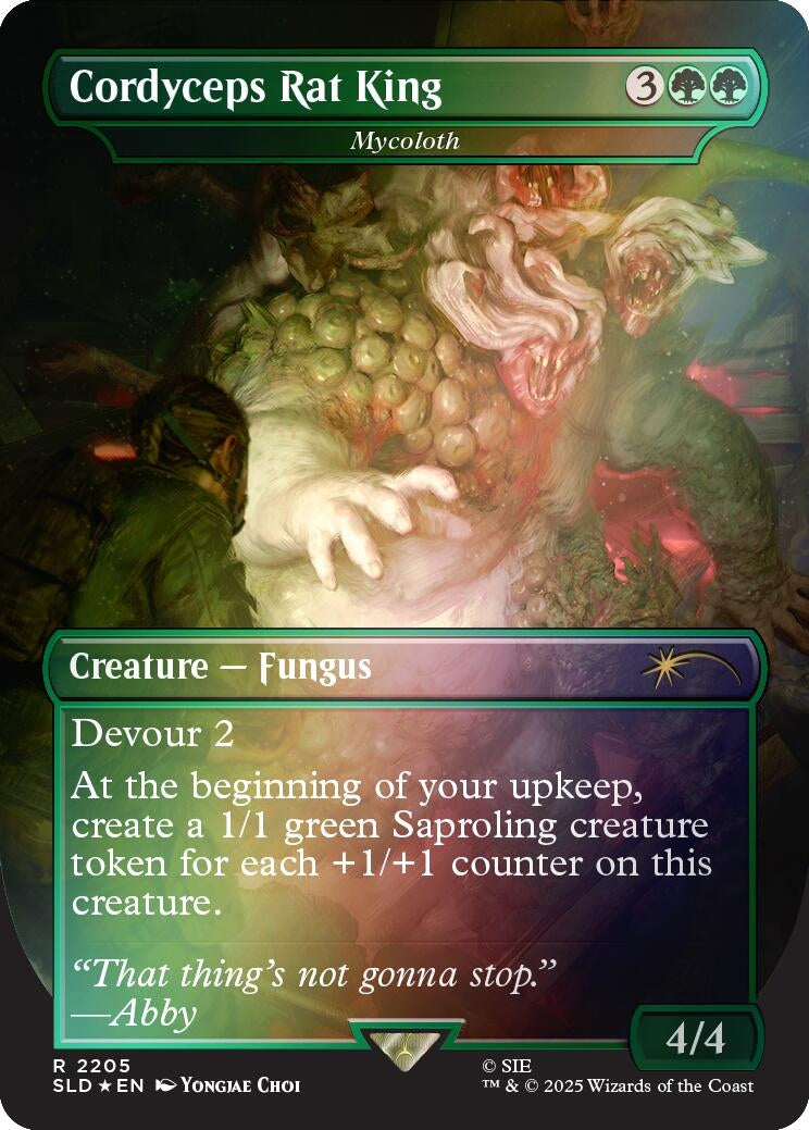 Image for Cordyceps Rat King - Mycoloth (Rainbow Foil) (2205) (SLD) - Magic: The Gathering