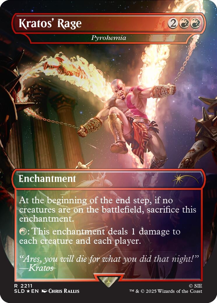 Image for Kratos' Rage - Pyrohemia (Rainbow Foil) (2211) (SLD) - Magic: The Gathering