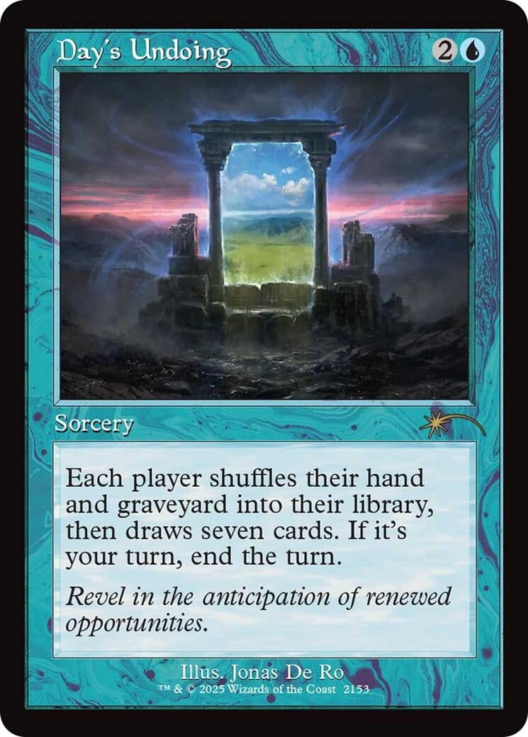 Image for Day's Undoing (Retro Frame) (2153) (SLD) - Magic: The Gathering