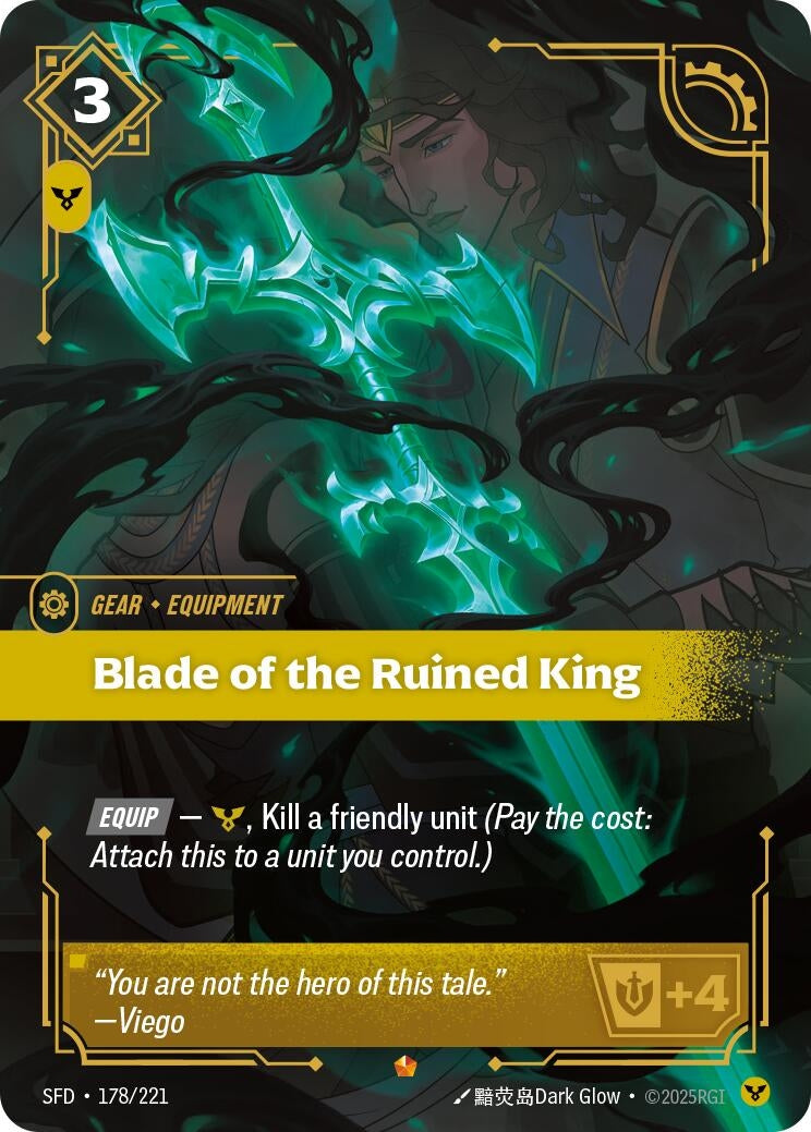 Image for Blade of the Ruined King (178/221) (SFD) - Riftbound: League of Legends Trading Card Game