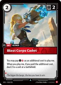 Blast Corps Cadet - Spiritforged - 013/221