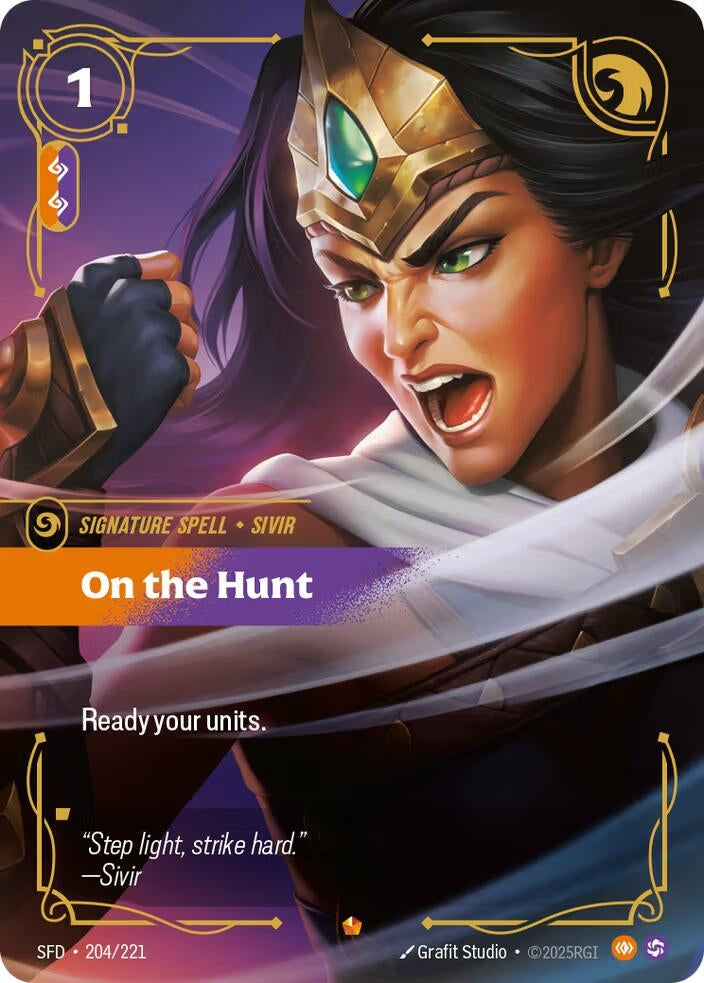 Image for On the Hunt (204/221) (SFD) - Riftbound: League of Legends Trading Card Game