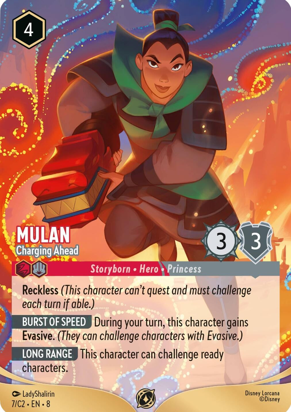 Image for Mulan - Charging Ahead (7) (DLPC) - Disney Lorcana