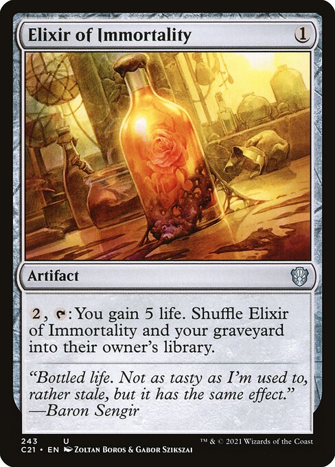 Elixir of Immortality - Commander 2021 - 243