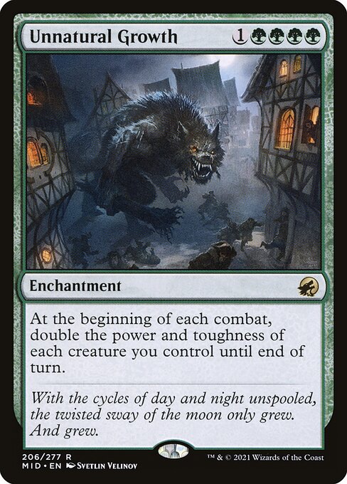 Unnatural Growth - Innistrad: Midnight Hunt - 206