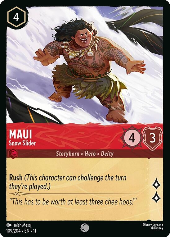 Image for Maui - Snow Slider (109/204) (11) - Disney Lorcana