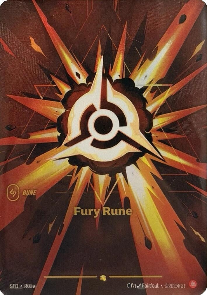 Image for Fury Rune (R01a) (R01a) (SFD) - Riftbound: League of Legends Trading Card Game