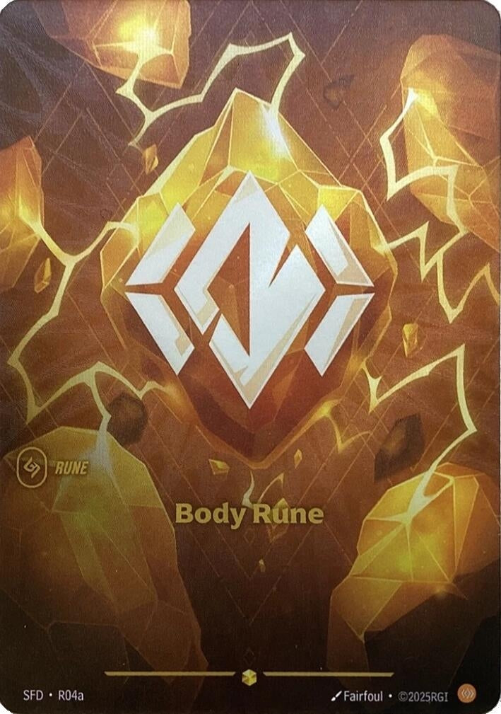 Image for Body Rune (R04a) (R04a) (SFD) - Riftbound: League of Legends Trading Card Game