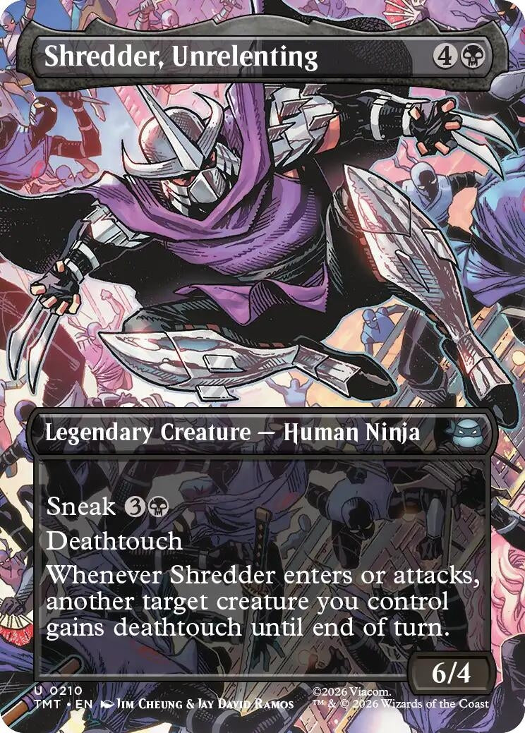 Shredder, Unrelenting (Borderless) (210) (TMT)