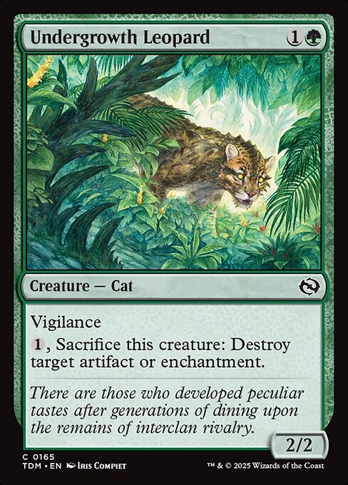 Undergrowth Leopard - Tarkir: Dragonstorm - 165