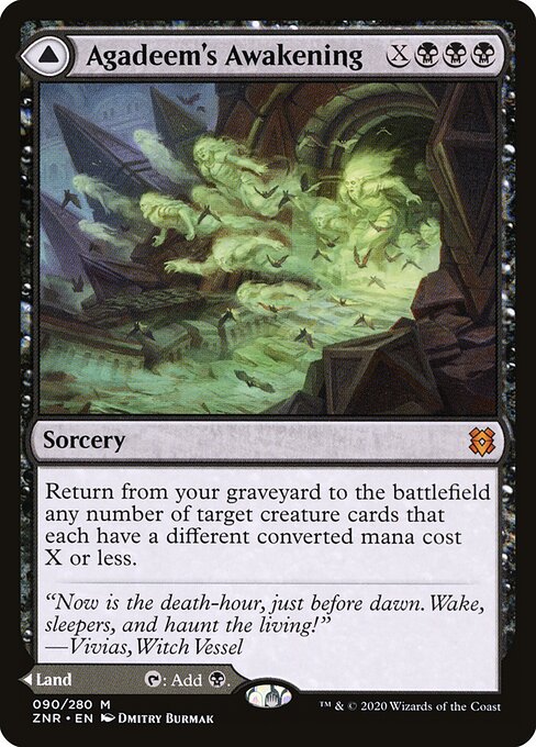 Agadeem's Awakening // Agadeem, the Undercrypt - Zendikar Rising - 90