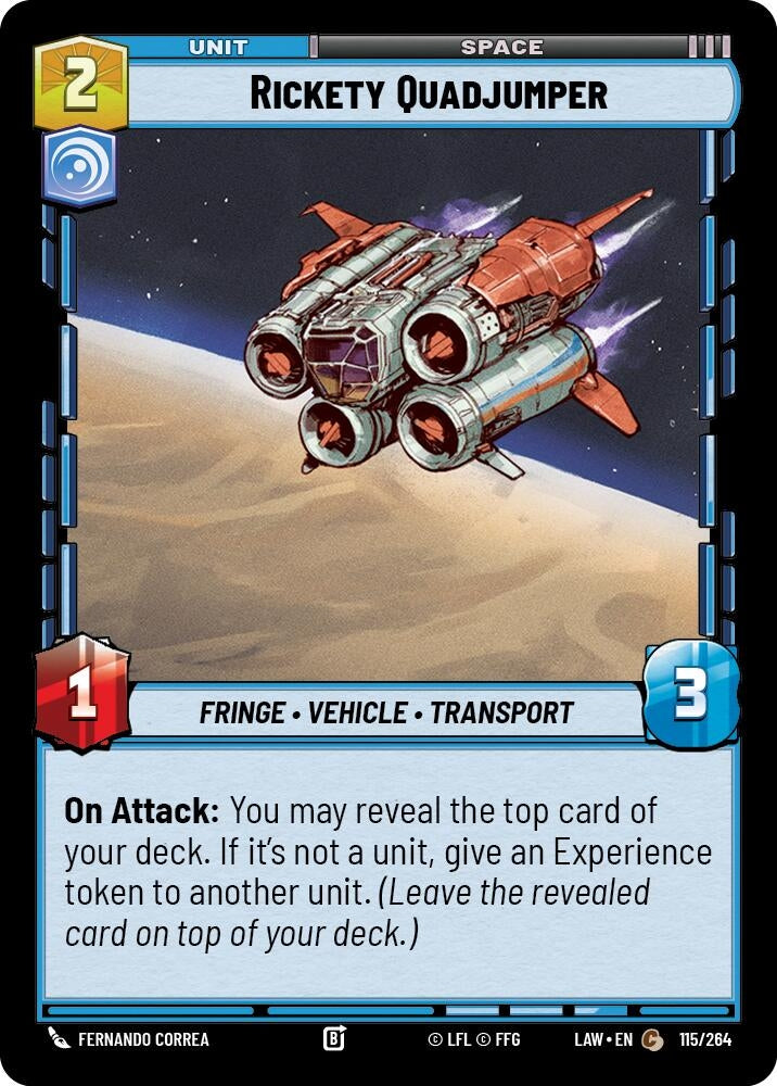 Image for Rickety Quadjumper (115/264) (LAW) - Star Wars: Unlimited